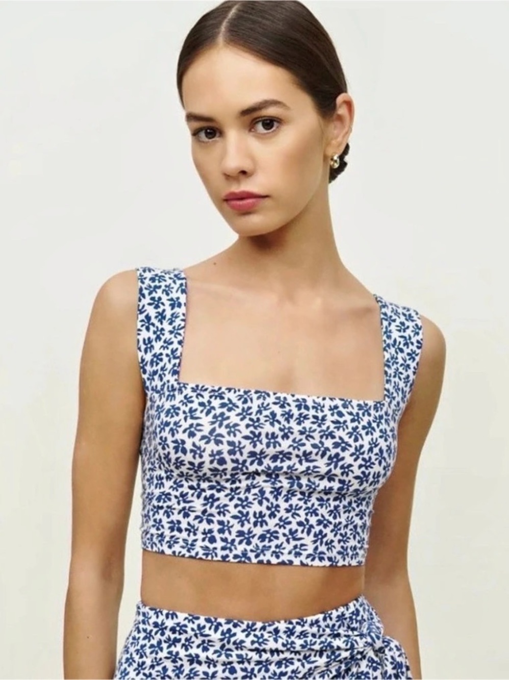 Reformation Floral Crop Top Sz M